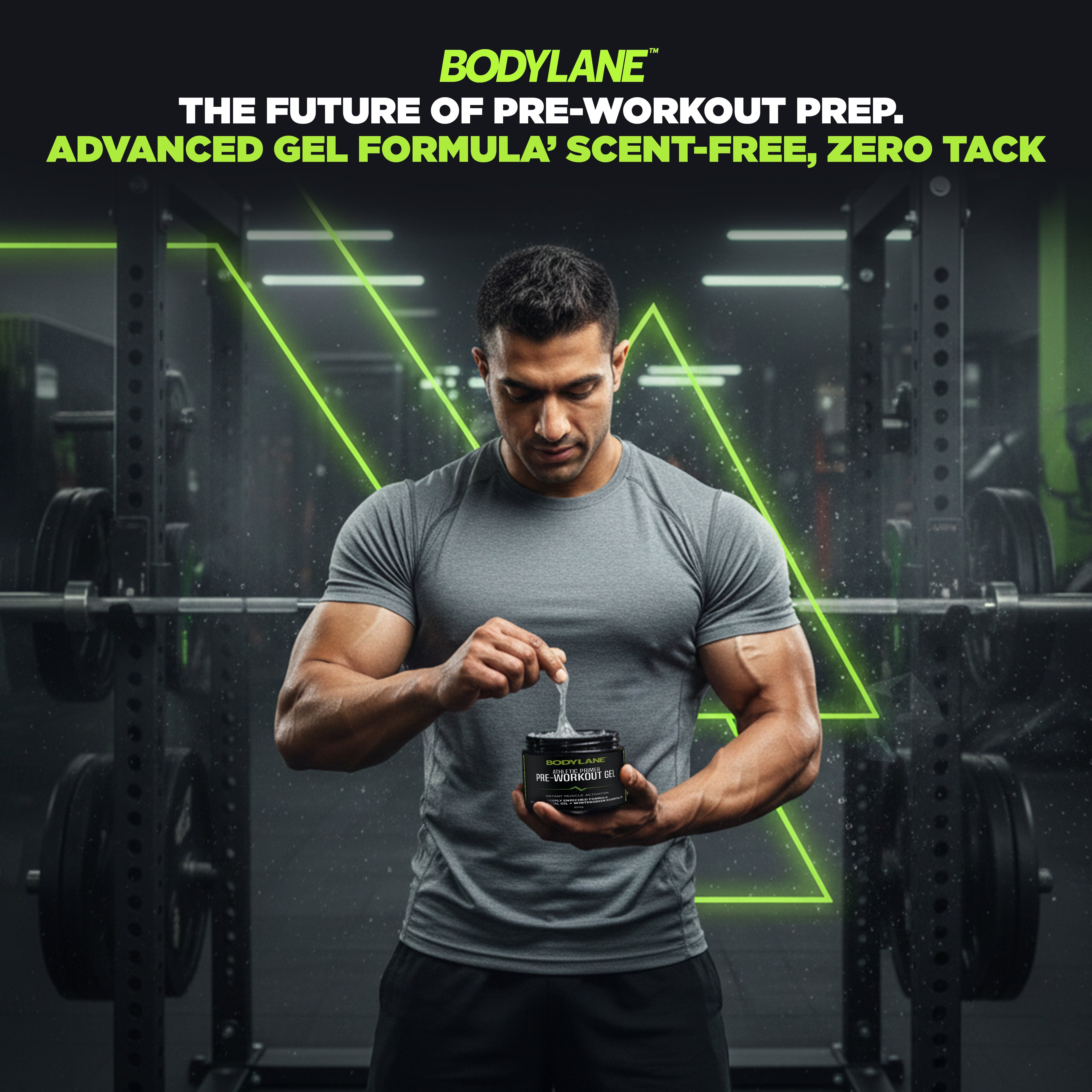 Bodylane Performance Pre-Workout Gel – Athletic Primer for Instant Muscle Activation (100g)