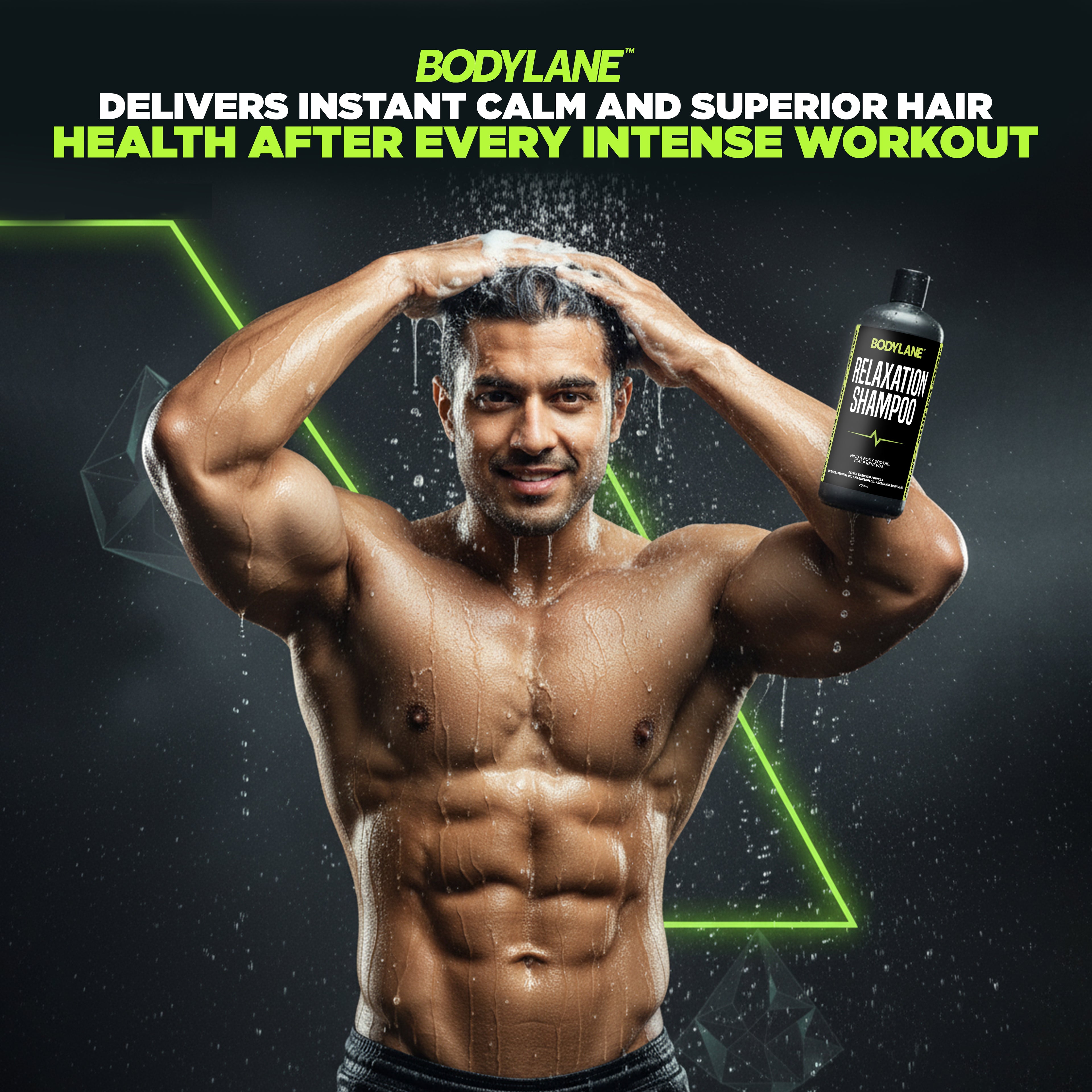 Bodylane Performance Relaxation Shampoo – Mind & Body Soothe with Lavender & Bergamot (200ml)