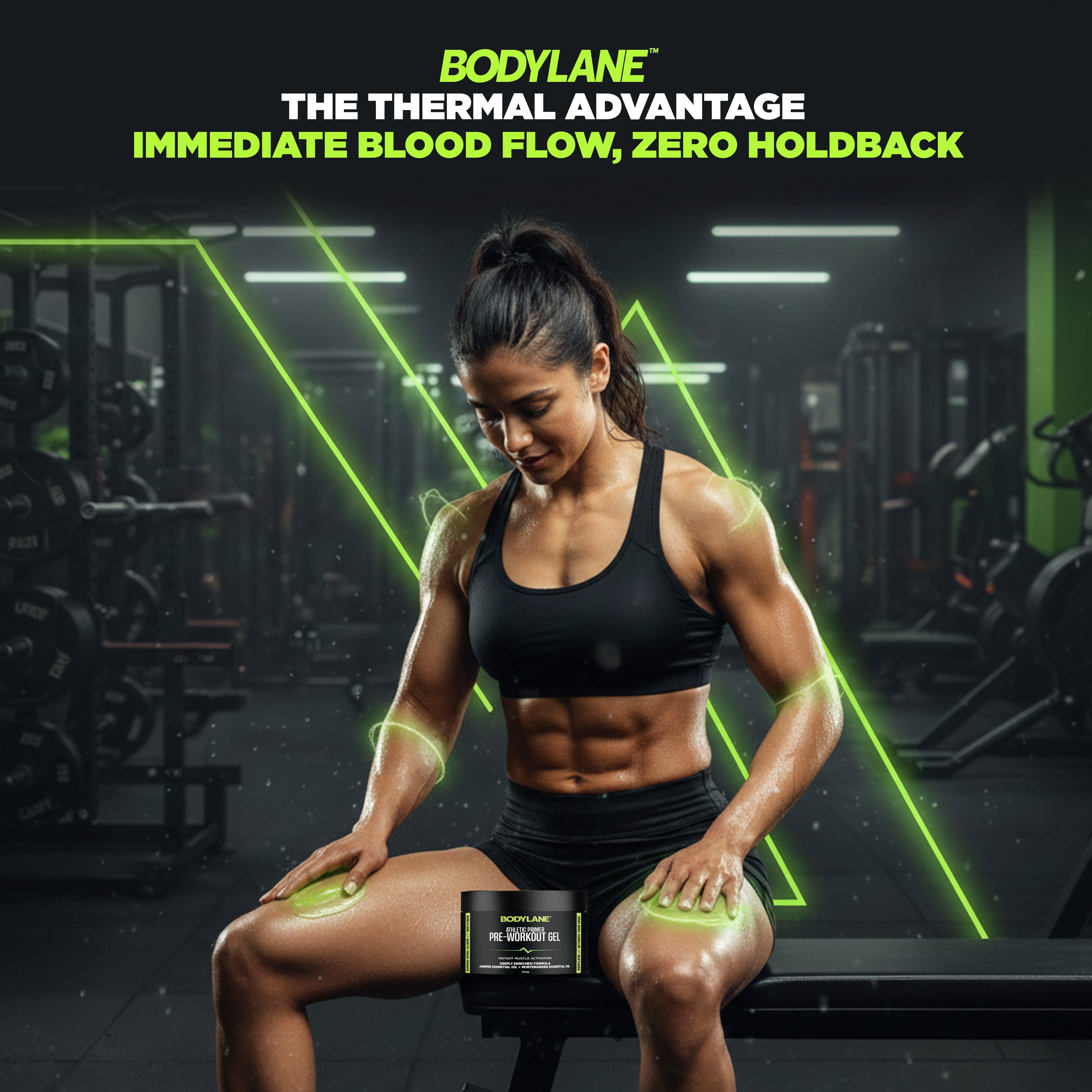 Bodylane Performance Pre-Workout Gel – Athletic Primer for Instant Muscle Activation (100g)