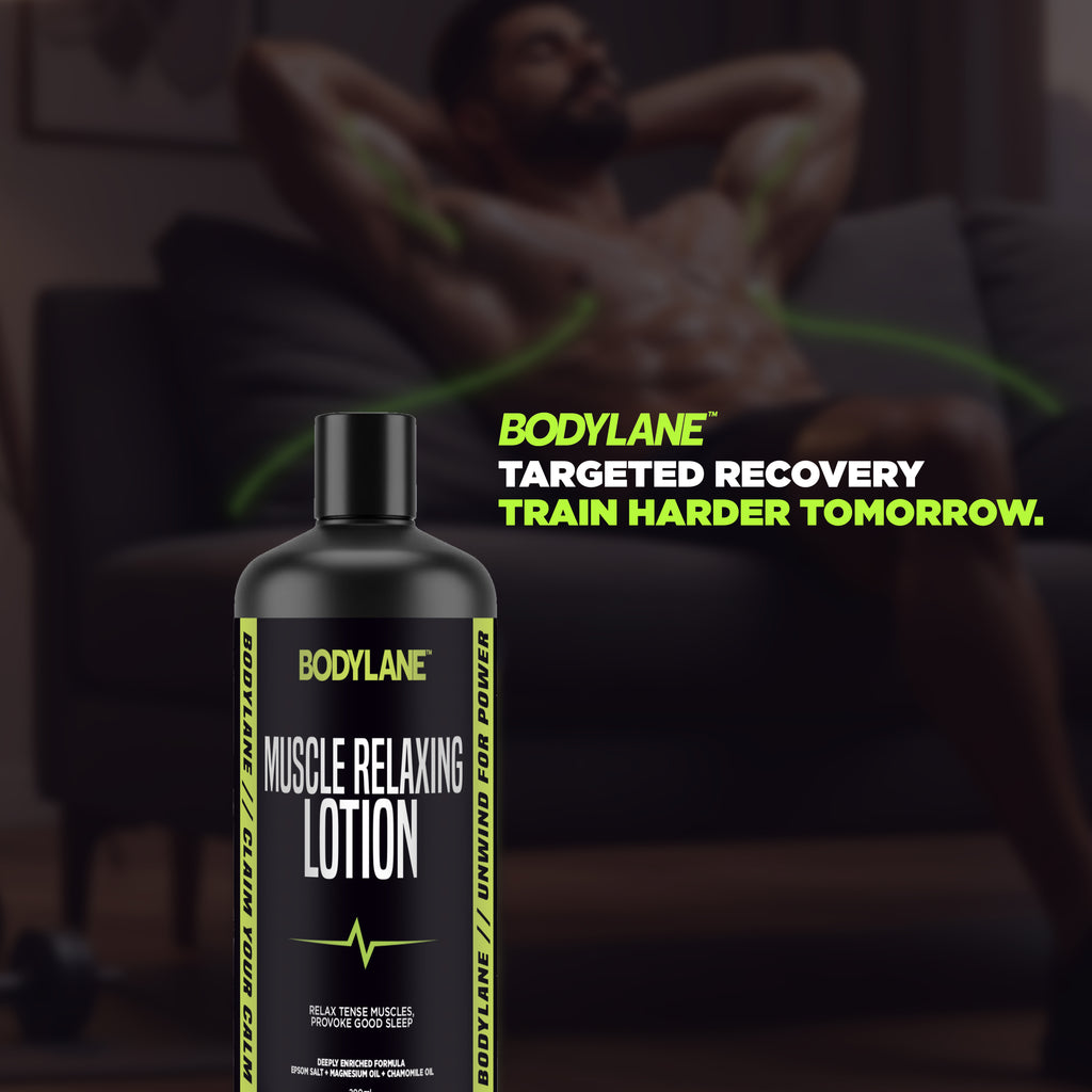 Bodylane Performance Muscle Relaxing Lotion – Deep Recovery & Sleep Support with Magnesium & Epsom Salt (200ml)