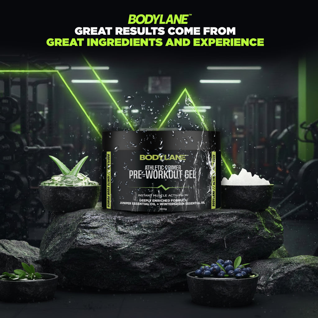 Bodylane Performance Pre-Workout Gel – Athletic Primer for Instant Muscle Activation (100g)