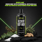 Bodylane Recovery Body Wash with Powerful Botanicals and Epsom Salt for Ultimate Soothing Pain Relief
