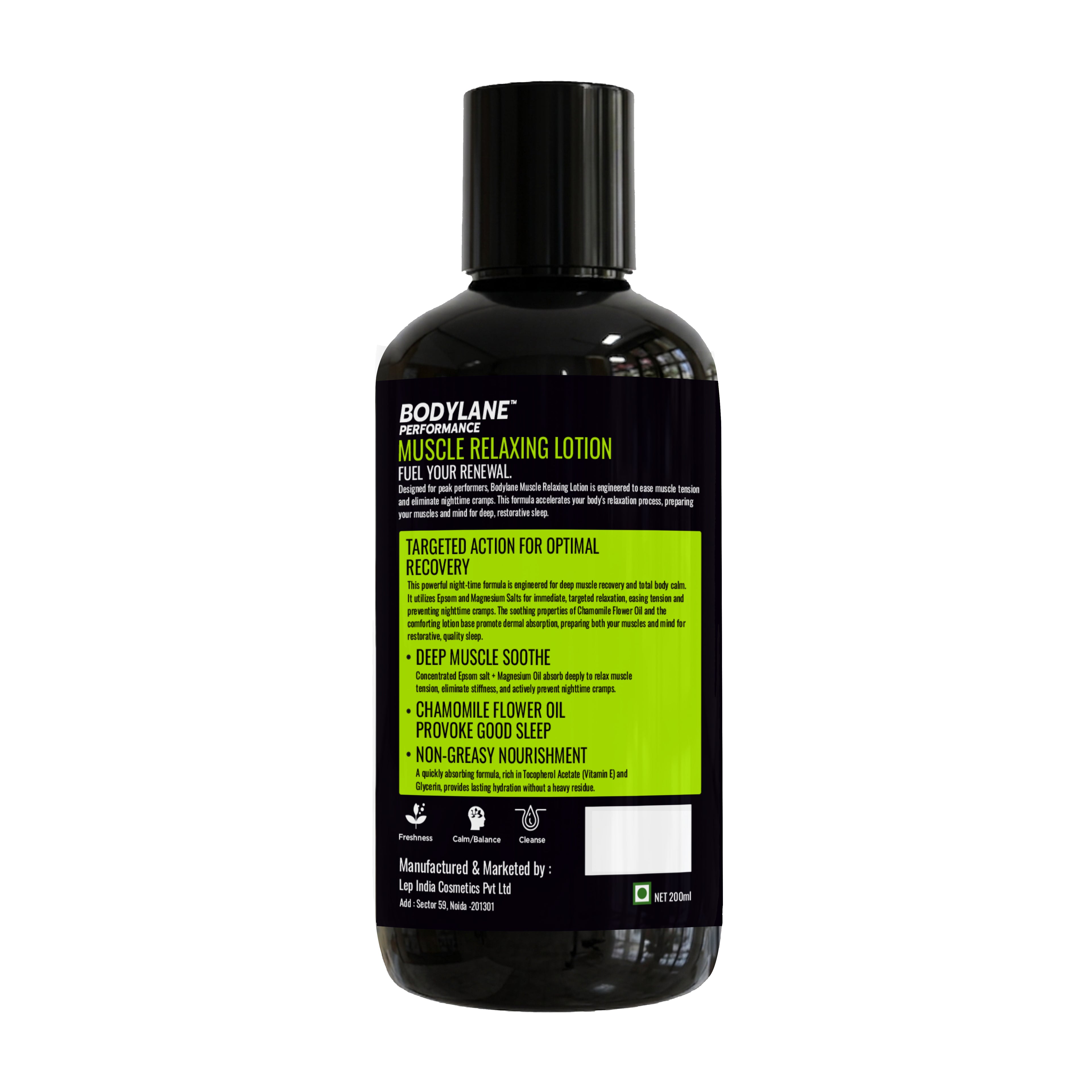 Bodylane lotion ingredients including Vitamin E and Glycerin for non-greasy nourishment