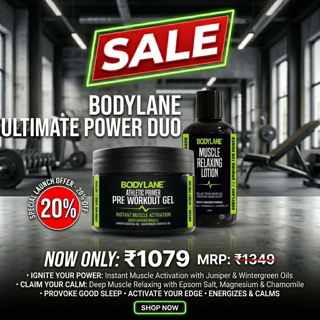 BODYLANE PRE WORKOUT + LOTION COMBO