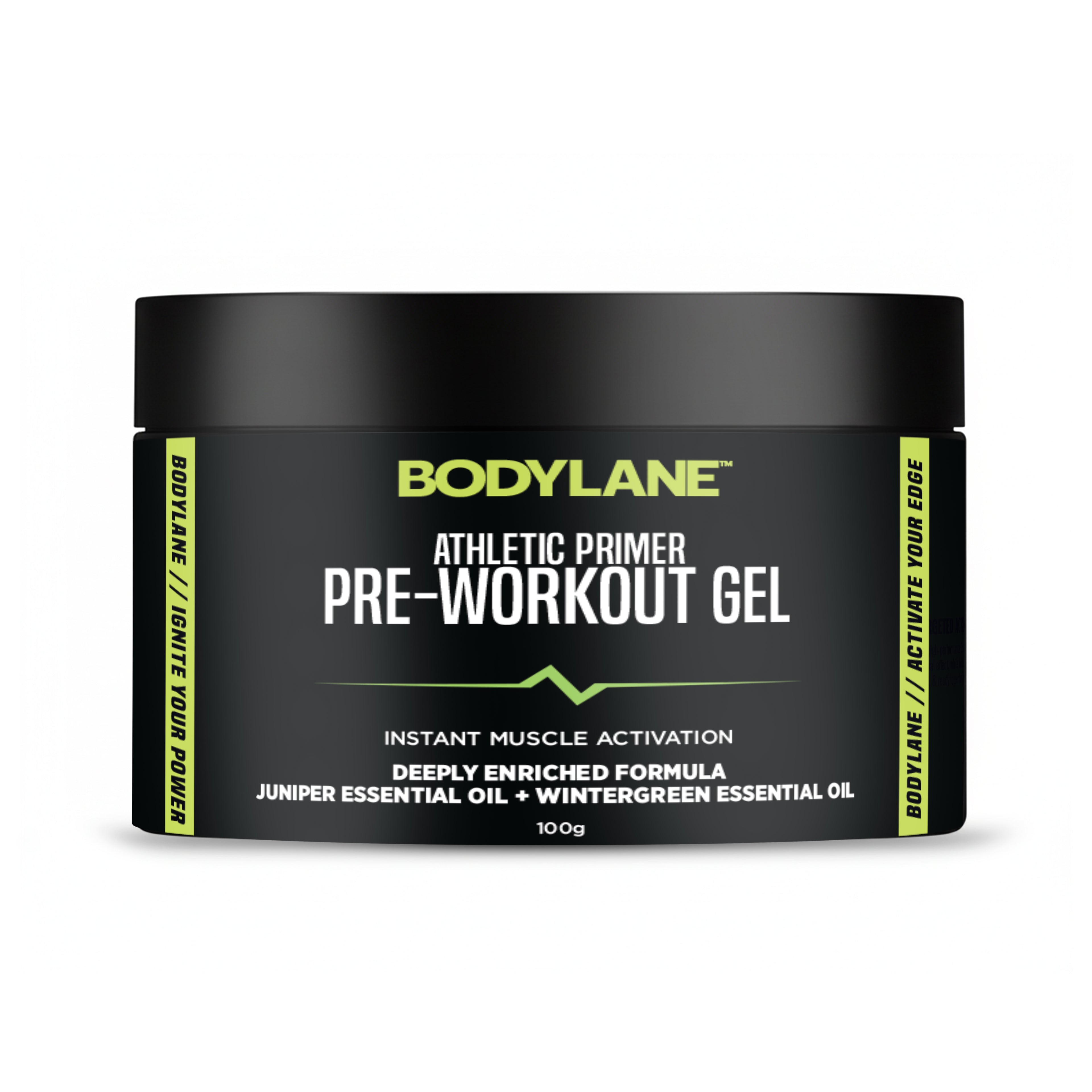 Bodylane Performance Pre-Workout Gel – Athletic Primer for Instant Muscle Activation (100g)