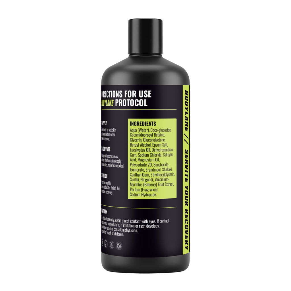 Bodylane Performance Recovery Body Wash – Post-Workout Muscle Soothe & Sweat Itch Relief (200ml)