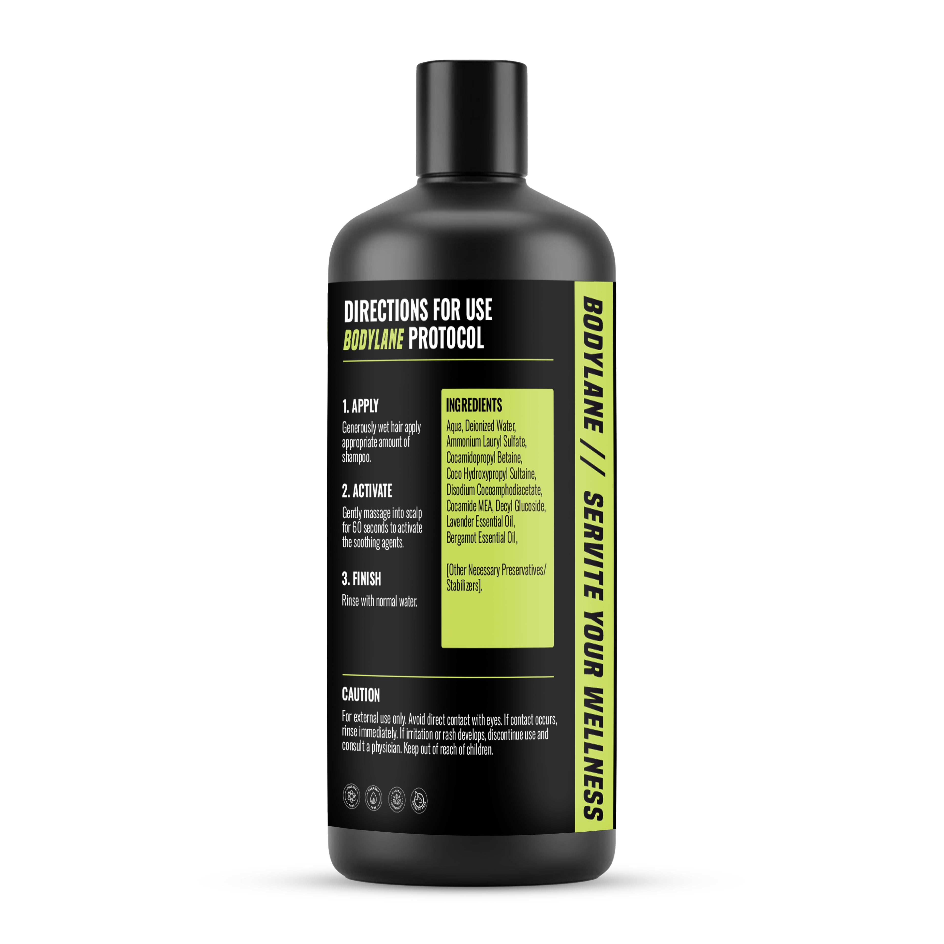 Bodylane Performance Relaxation Shampoo – Mind & Body Soothe with Lavender & Bergamot (200ml)